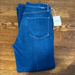 MOTHER Women's Dark Blue Denim Jeans